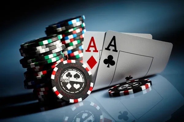 Blackjack table layout and card values